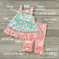 NEW Charming Chicken Capri Set