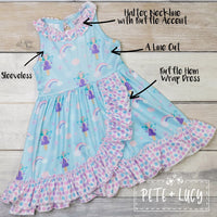 NEW Fly With Fairies Sleeveless Ruffle Dress