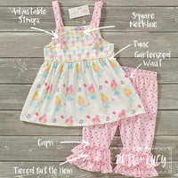 NEW Garden Fairy Ruffle Capri Set