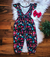 NEW Burgundy Floral Jumpsuit