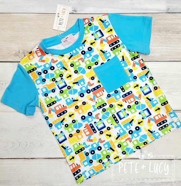 NEW Let's Build Boy Short Sleeve Shirt