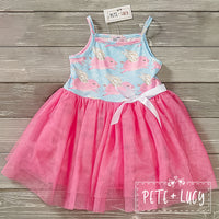 NEW Oink on High Strappy Tulle Dress