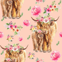 NEW Cows & Roses Long Sleeve Girls Infant Ruffle Romper