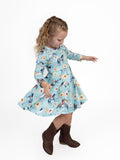 NEW Gallop Away Long Sleeve Twirl Dress