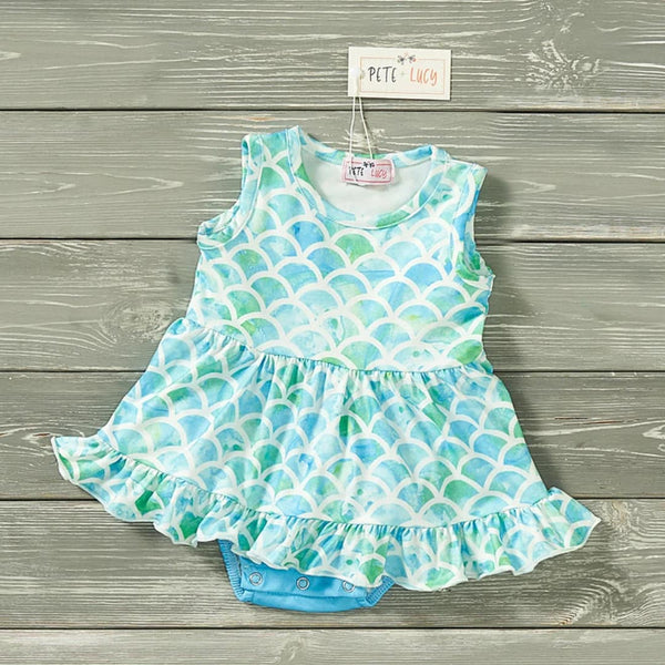 NEW Marvelous Mermaid Infant Romper