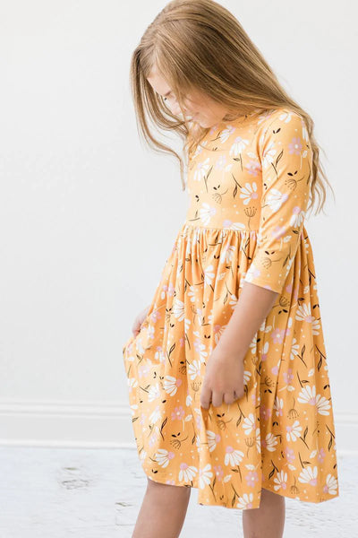 NEW Dandelions In Fall Twirl 3/4 Sleeve Dress