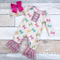 Clearance Fly Like A Butterfly Infant Ruffle Romper