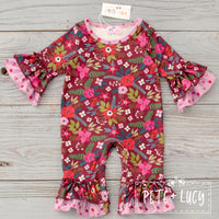 Folkloric Floral Infant Ruffle Romper
