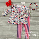 Glamour Stripe Long Sleeve Pants Set