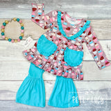 NEW Sweet Cupcake Long Sleeve Pants Bell Set