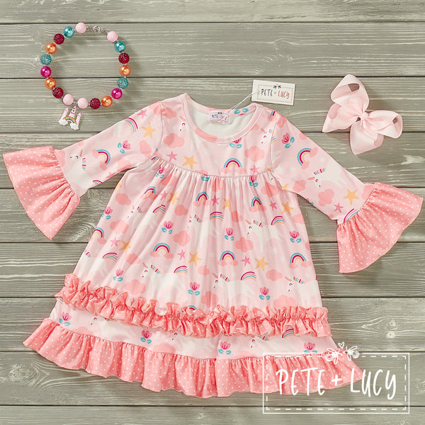 Unicorn Fluff Long Sleeve Dress