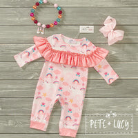 Clearance Unicorn Fluff Infant Ruffle Romper