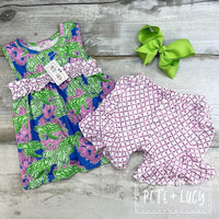 Save The Turtles Ruffle Shorts Set