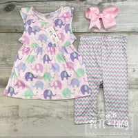 Ella the Elephant 2pc Capri set