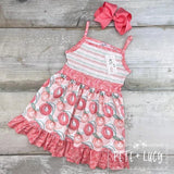 Peachy Keen Tank Ruffle Dress