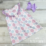 Pastel Dahlia Sleeveless Dress