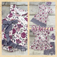 Rebecca Floral Short Sleeve Dress clearance