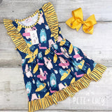 Pool Party Sleeveless Ruffle Dress