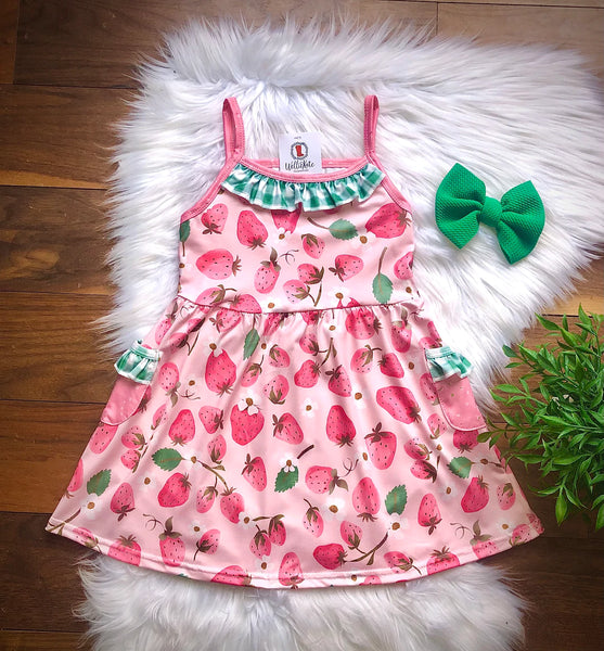 Strawberry Fields Sleeveless Tank Dress