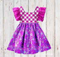 Purple Paisley Picnic Dress Clearance
