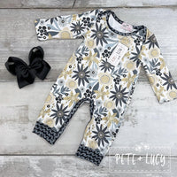 NEW Golden Garden Infant Girl Romper