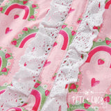 NEW Strawberry Rainbows Infant Long Sleeve Ruffle Romper