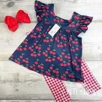 NEW Cherry Pie Cutie Short Sleeve Pants Set