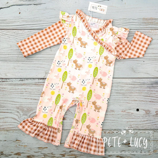 Fun On The Farm Infant Romper