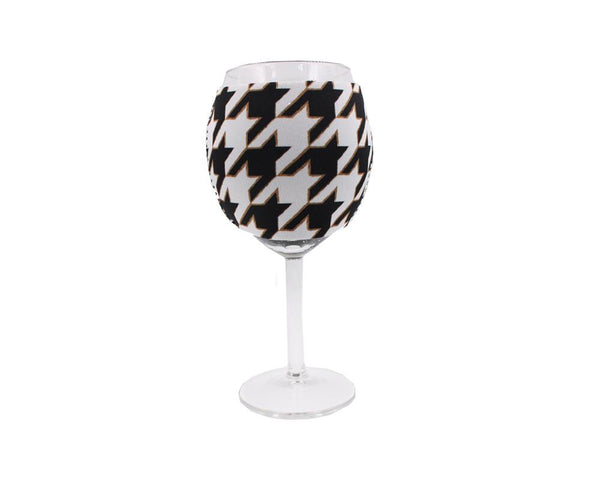 Lit Handlers Houndstooth Wine Sleeve