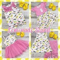 Lemonade Stand Flutter Sleeve Dress