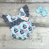 Sail Away Infant Ruffle Romper