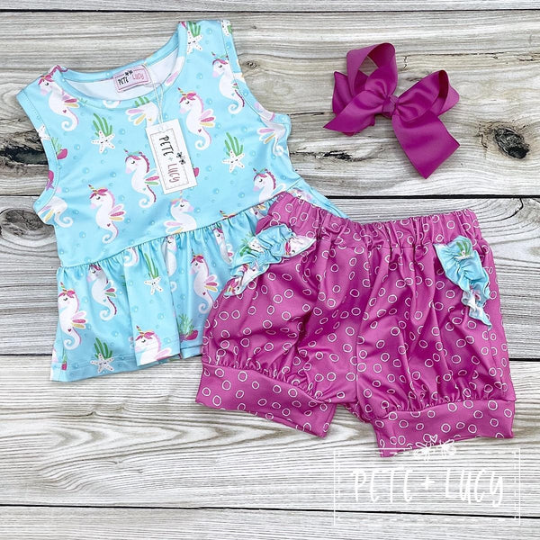 Seacorn Magic Bubble Shorts Set