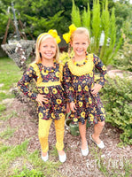 NEW Dancing with Sunflowers Long Sleeve Dress