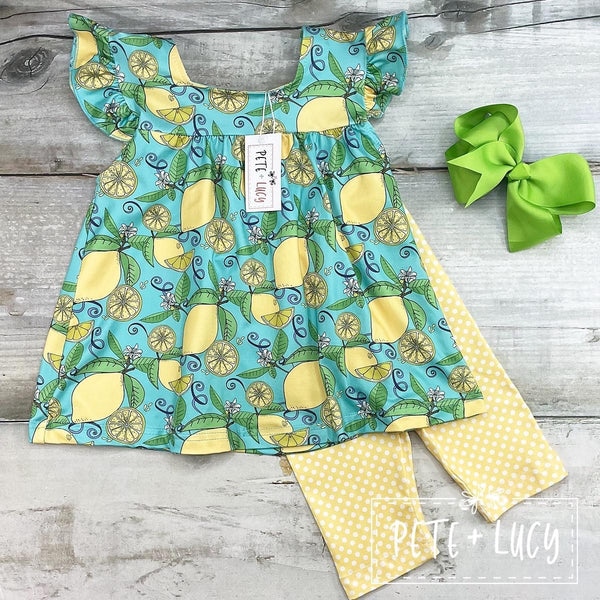 Luscious Lemon Capri Set clearance