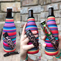 Lit Handlers Serape w Leopard Bottleneck Handler