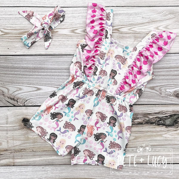 Girls Mermaid Magic Romper