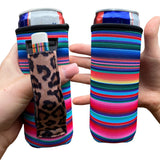 Lit Handlers Pink Serape 12 Oz Slim Can Handler