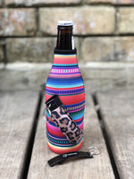 Lit Handlers Serape w Leopard Bottleneck Handler